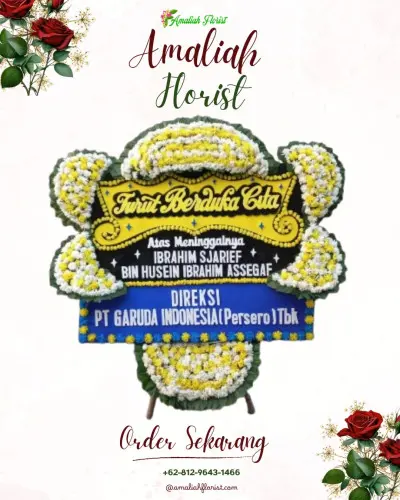 Papan Bunga Duka di Warudoyong